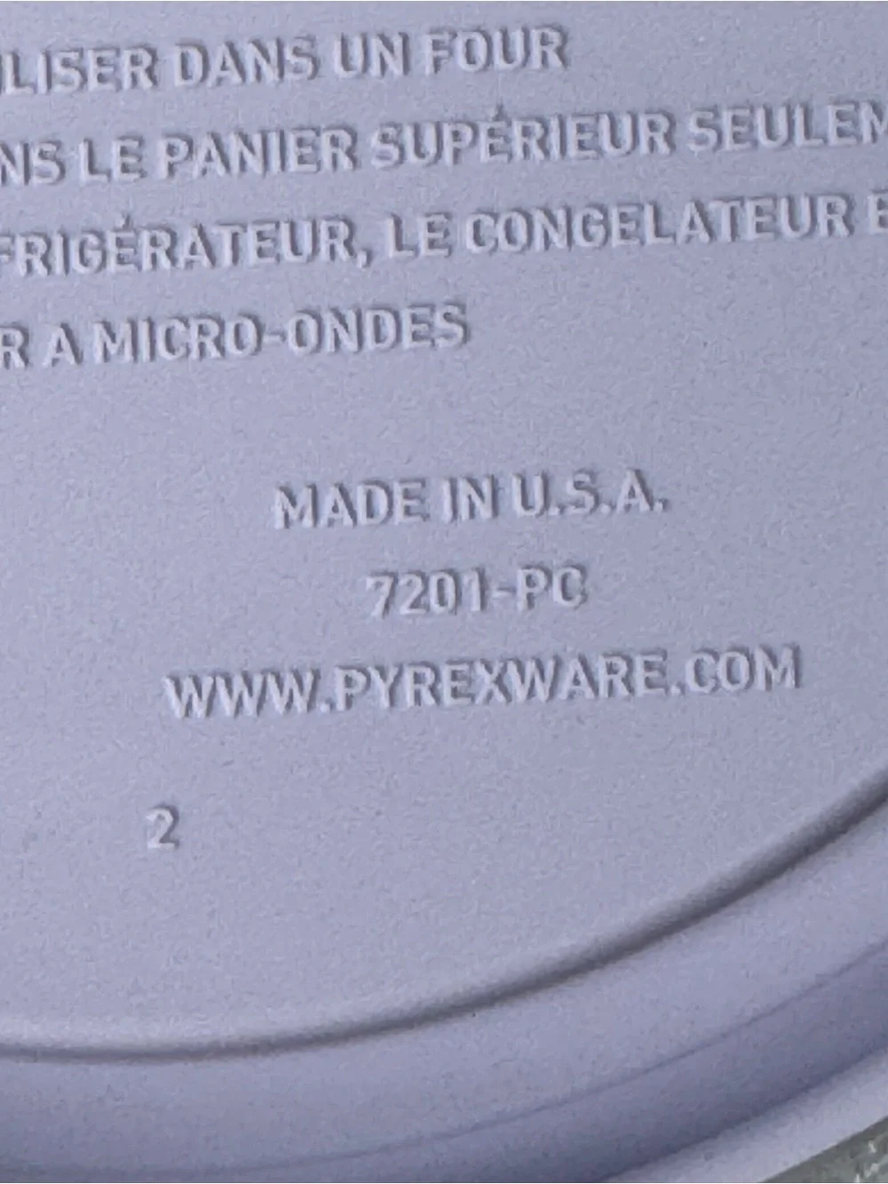 Pyrex Lavender Silicone Round Storage Lids - Set of 2